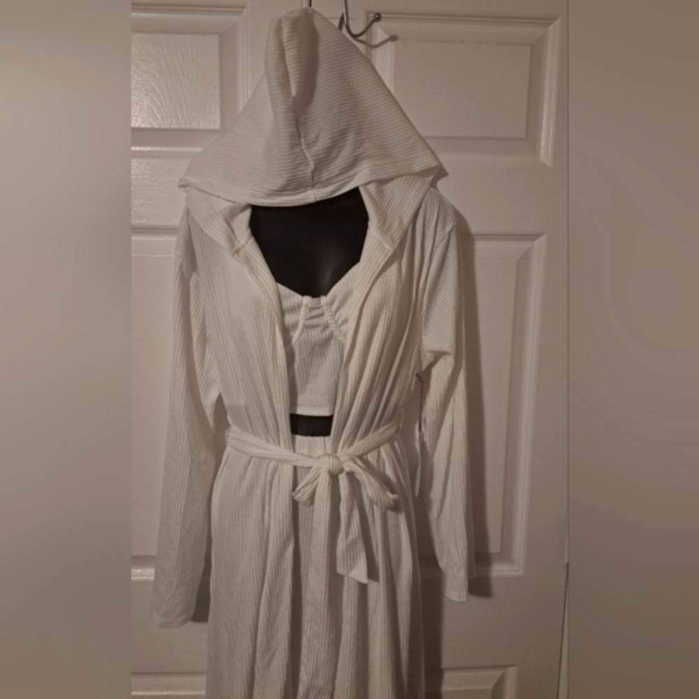 White Ribbed 3 Piece Set - Picture 13 of 16